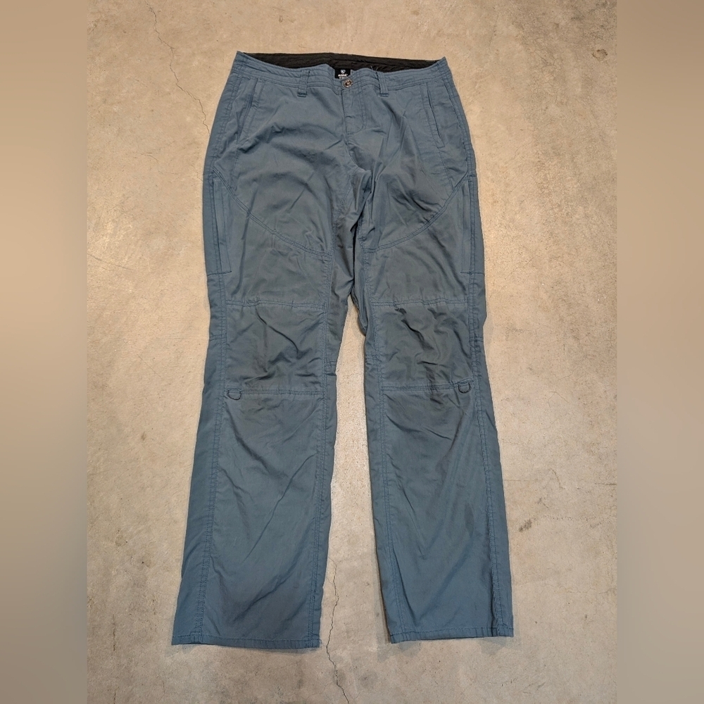 Kuhl Spire Roll Up Pants Women's 12 Reg Gray/Blue Flaws